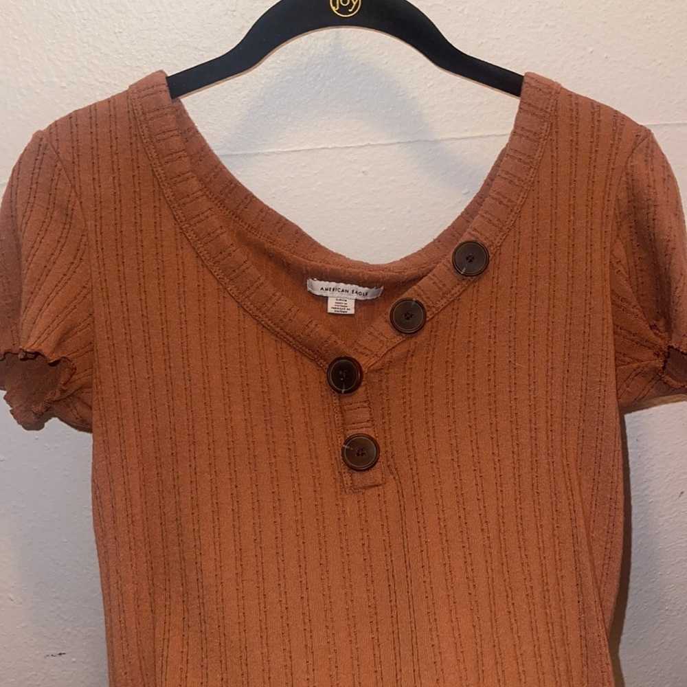 Brown American Eagle Blouse Size Small